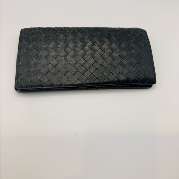 Bottega Veneta Black Long Fold-Over Wallet - Picture 2 of 12